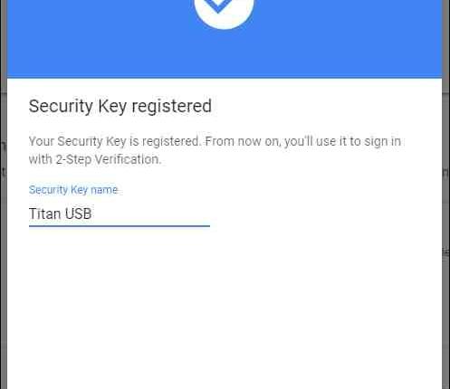 Google Titan Key
