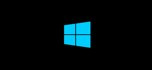 Windows 10's logo on a black boot screen