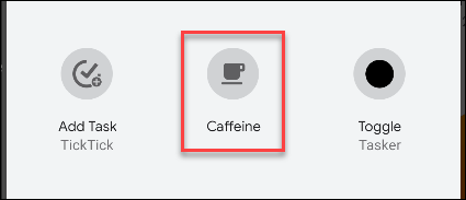 android caffeine toggle