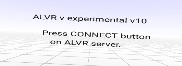 The Press Connect Button on ALVR Server prompt.