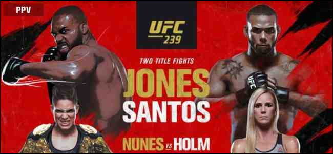 Jones vs. Santos main fight card