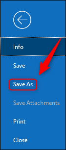 Click Save As.