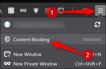Open Content Blocking settings