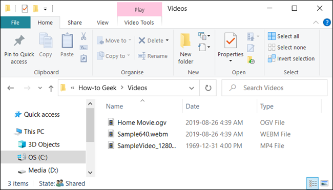 Open File Explorer to the directory with a file or folder you want to rename.