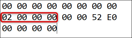 This is the number of remaps (plus one), followed by 6 zeroes.