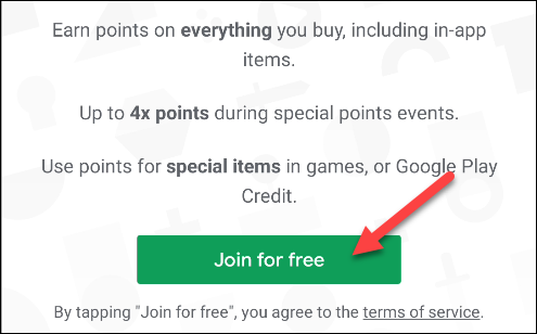 join google play points for free