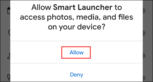 allow permissions