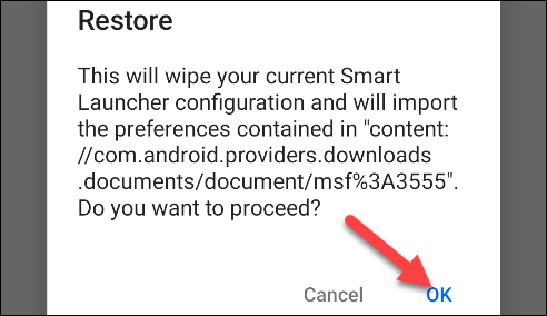 restore from backup