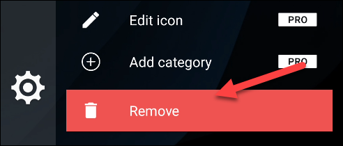 remove category
