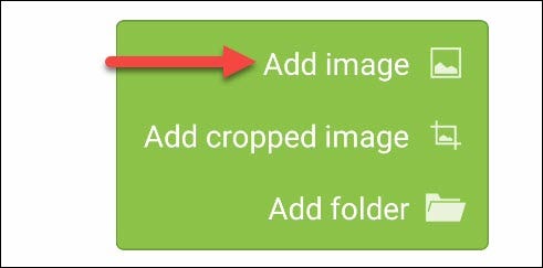 Tap Add Image.
