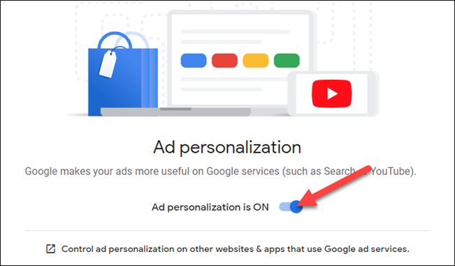 ad personalization needs to be on