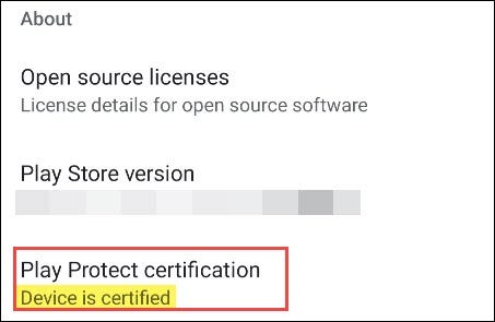 certification listing