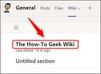 A renamed wiki page.