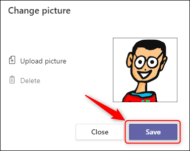 The Save button.
