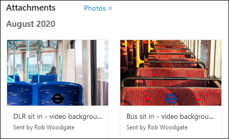 Images displayed in the Tiles view mode.