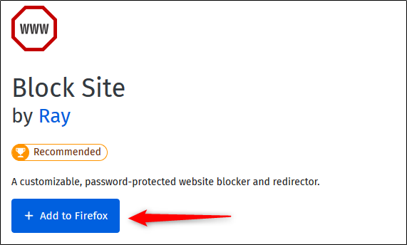 Click Add to Firefox.