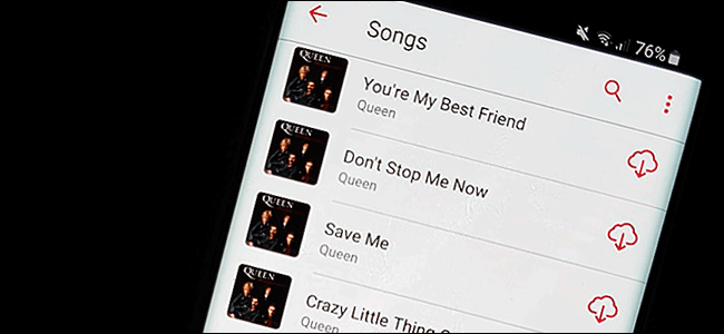 The Apple Music app on a Samsung Galaxy S9.