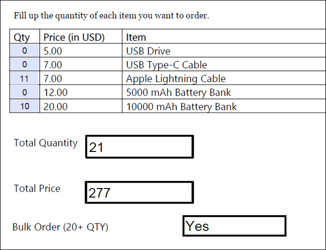 Adobe Acrobat Order Result