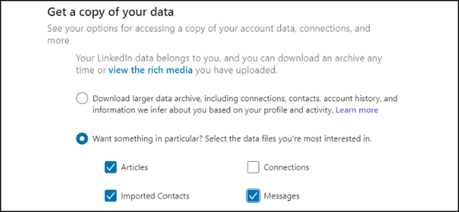 LinkedIn Data Copy