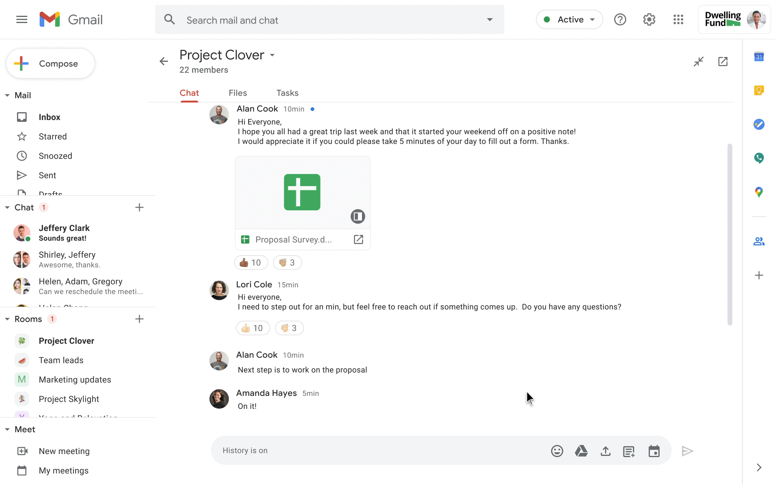 Google Workplace's new interface