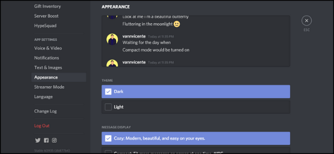 Discord Appearance