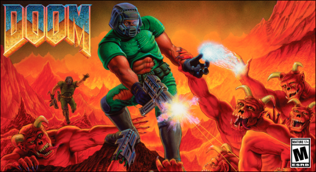 The Doom video game cover.