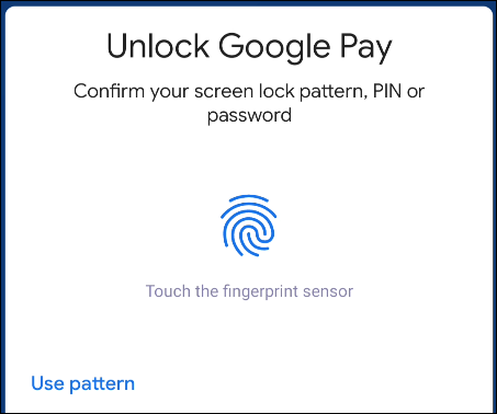 unlock Google Pay