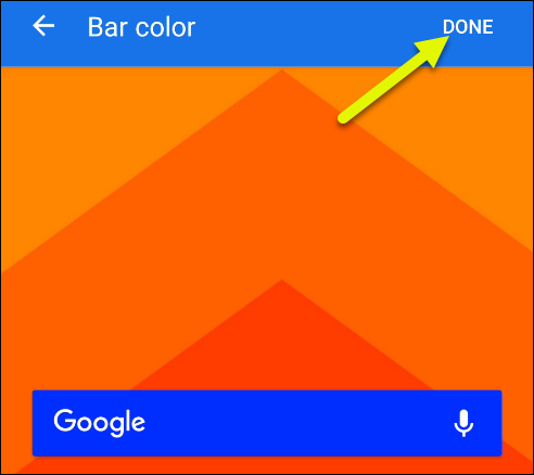 Tap Done when you're finished customizing.
