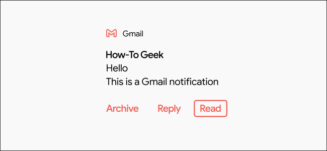 A Gmail notification marked Read. 