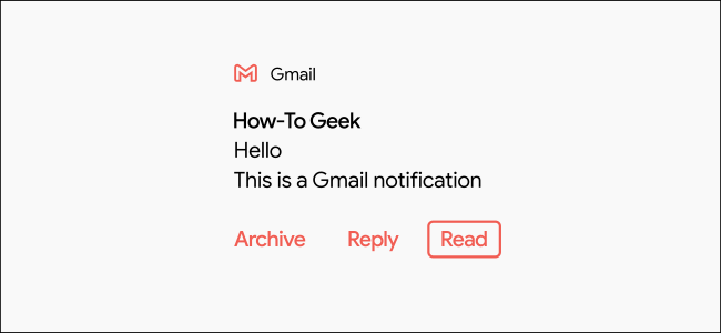 A Gmail notification marked Read.
