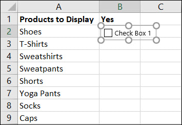 Drag to add the check box