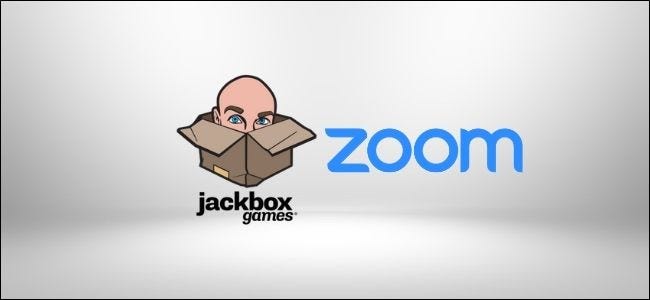 The jackbox games and Zoom Logos.