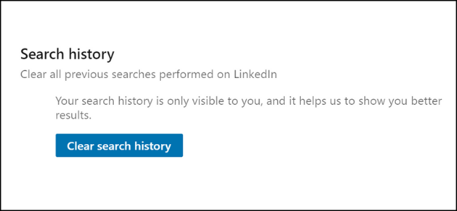LinkedIn Search Clearing