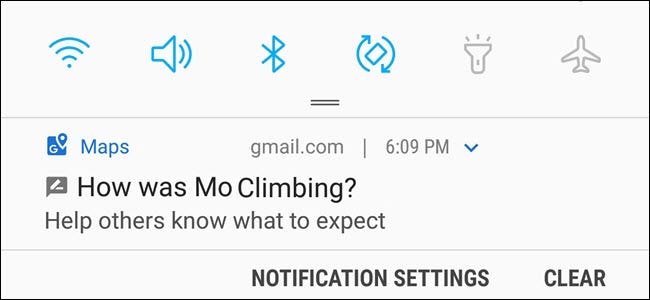 How Was Mo Climbing? notification