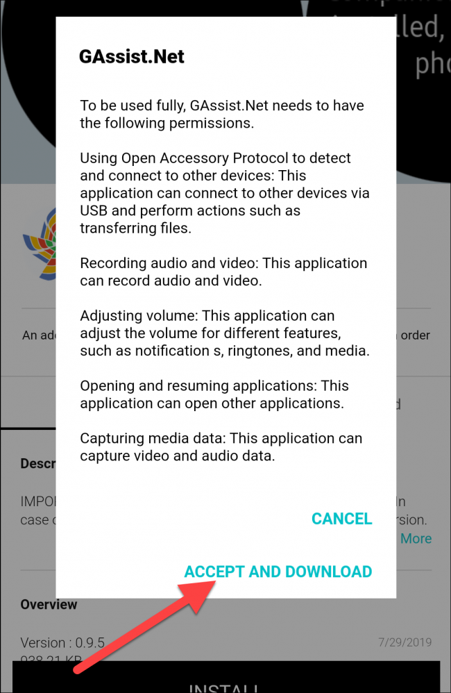 Tap Accept and Download.