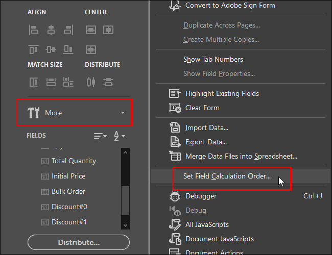 Adobe Acrobat Field Calculations