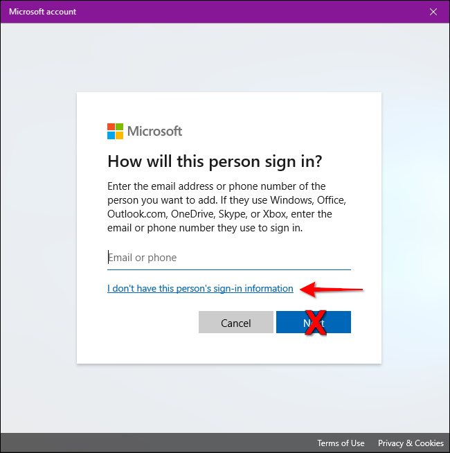 Windows 10 Don't Have Sign-in Info