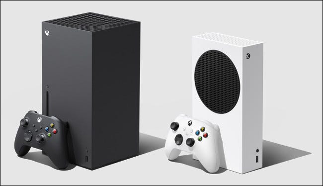 An Xbox Series X and S.