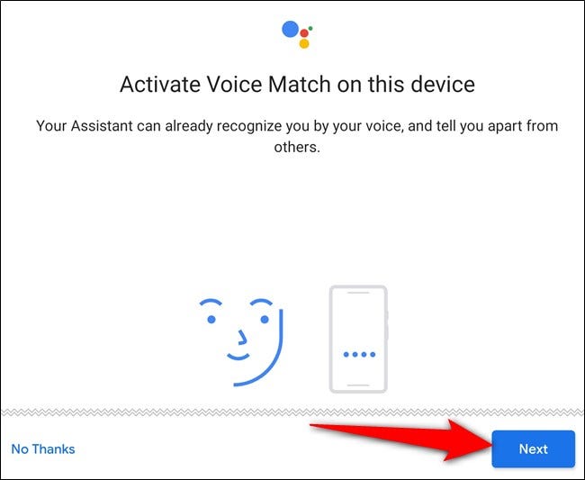 Activate Voice Match