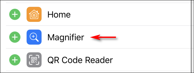 Add Magnifier Shortcut to Control Center on iPhone