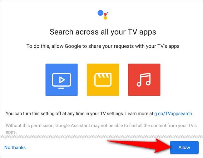 Allow searches across your apps