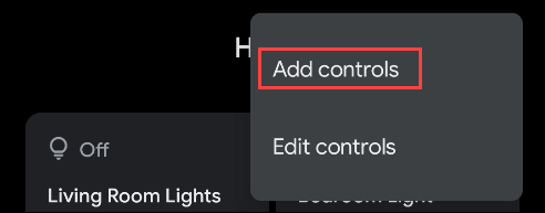 select add controls