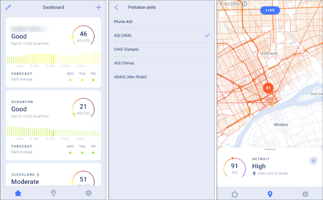 EPA air quality app for android