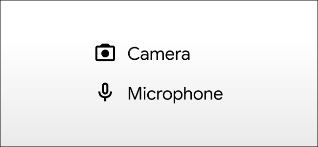 android camera and mic icons