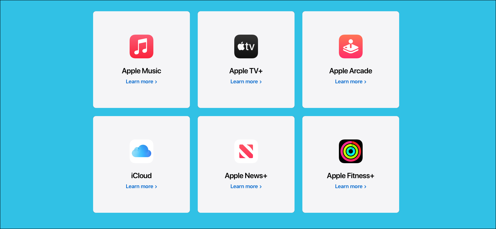 An Apple One bundle, including Apple Music, Apple TV+, Apple Arcade, iCloud, Apple News+, and Apple Fitness+.