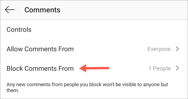 Block specific users from commenting on your Instagram posts