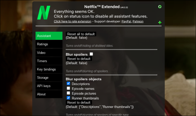 Blur Netflix spoilers with Netflix Extended
