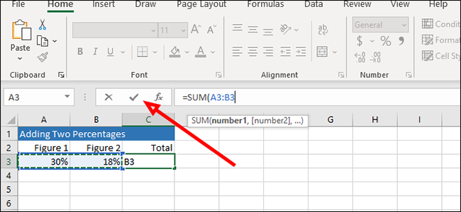 checkmark formula