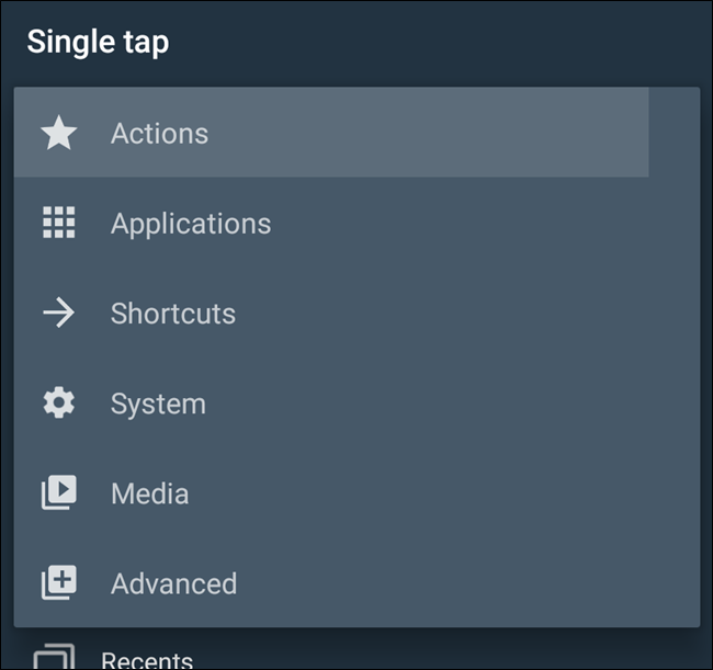 Choose the remapped button's action