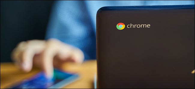 Chromebook being unlocked using an Android smartphone